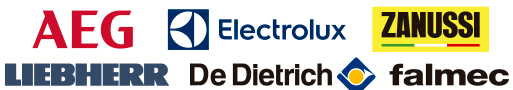 marcas de electrodomésticos: AEG, LIEBHERR, Electrolux, De Dietrich, ZANUSSI, falmec - Reparación electrodomésticos LAGO en Santurtzi